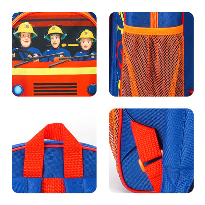 Fireman Sam Kids Childrens Premium Backpack School Rucksack Travel Bag, Multicolour