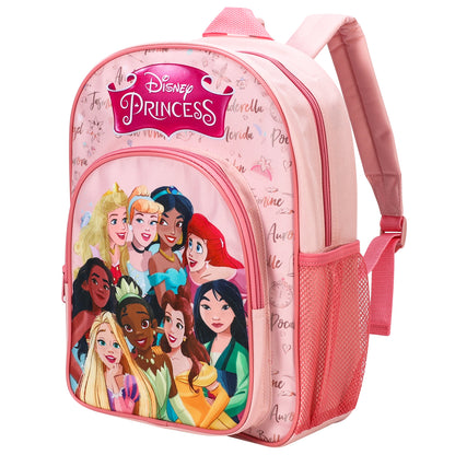 Disney Princess Kids Childrens Premium Backpack School Rucksack Travel Bag, Multicolour