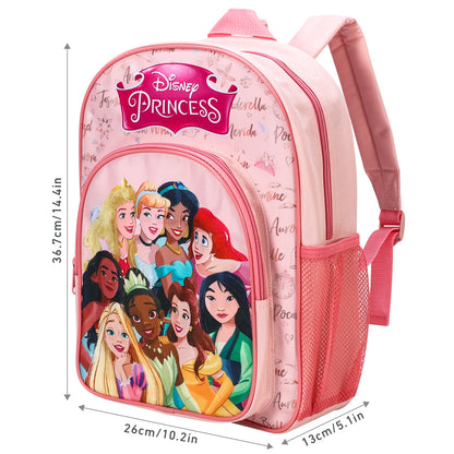 Disney Princess Kids Childrens Premium Backpack School Rucksack Travel Bag, Multicolour