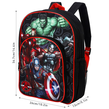 Avengers Kids Childrens Premium Backpack School Rucksack Travel Bag, Multicolour